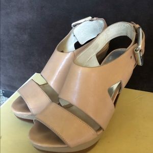 Michael Kors Carla Leather Platform Sandals